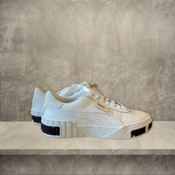 Puma Shoes | Puma Cali Bold Sneaker White Metallic Gold | Poshmark
